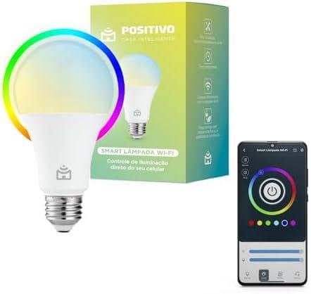 Smart Lâmpada Wi-Fi Positivo Casa Inteligente: Iluminação Branca e RGB com Compatibilidade para Alexa e Google Assistente 1 Lojinha de EletroEletronicos Smart Lâmpada Wi-Fi Positivo Casa Inteligente: Iluminação Branca e RGB com Compatibilidade para Alexa e Google Assistente